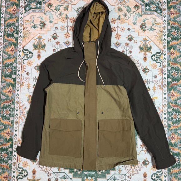 Aeropostale Other - Aeropostale Colorblock Hooded Jacket Men's Size‎ L Khaki Olive Green